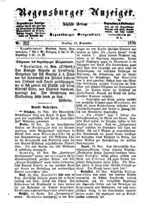 Regensburger Anzeiger Samstag 12. November 1870