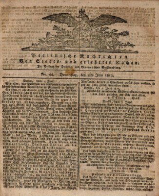 Berlinische Nachrichten von Staats- und gelehrten Sachen Donnerstag 3. Juni 1813