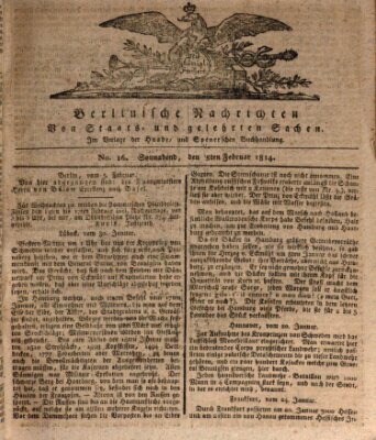 Berlinische Nachrichten von Staats- und gelehrten Sachen Samstag 5. Februar 1814