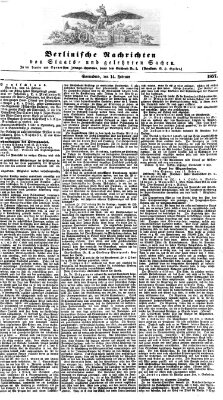 Berlinische Nachrichten von Staats- und gelehrten Sachen Samstag 14. Februar 1857