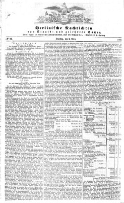 Berlinische Nachrichten von Staats- und gelehrten Sachen Dienstag 3. März 1857