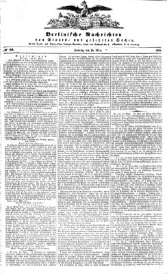 Berlinische Nachrichten von Staats- und gelehrten Sachen Sonntag 15. März 1857