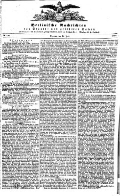 Berlinische Nachrichten von Staats- und gelehrten Sachen Sonntag 14. Juni 1857