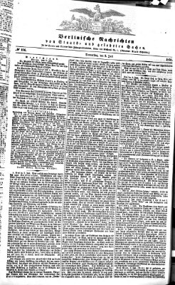 Berlinische Nachrichten von Staats- und gelehrten Sachen Donnerstag 8. Juli 1858