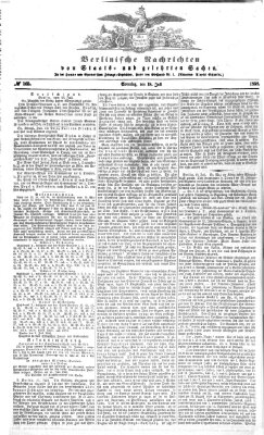 Berlinische Nachrichten von Staats- und gelehrten Sachen Sonntag 18. Juli 1858
