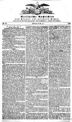 Berlinische Nachrichten von Staats- und gelehrten Sachen Mittwoch 28. Juli 1858