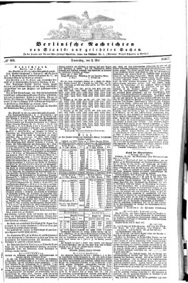 Berlinische Nachrichten von Staats- und gelehrten Sachen Donnerstag 2. Mai 1867