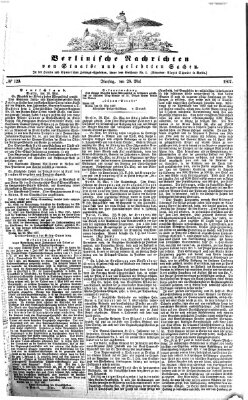 Berlinische Nachrichten von Staats- und gelehrten Sachen Dienstag 28. Mai 1867