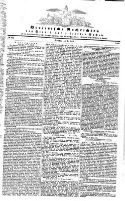 Berlinische Nachrichten von Staats- und gelehrten Sachen Dienstag 7. April 1868
