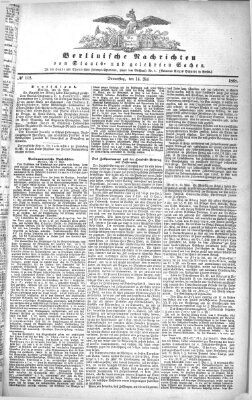 Berlinische Nachrichten von Staats- und gelehrten Sachen Donnerstag 14. Mai 1868