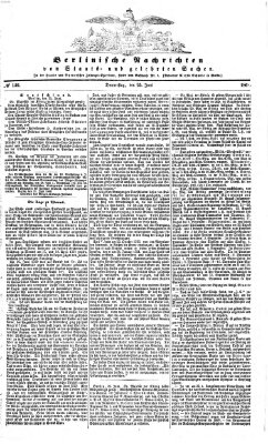 Berlinische Nachrichten von Staats- und gelehrten Sachen Donnerstag 25. Juni 1868