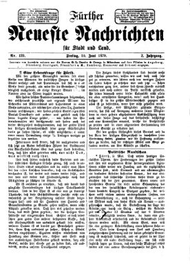 Fürther neueste Nachrichten für Stadt und Land (Fürther Abendzeitung) Freitag 10. Juni 1870