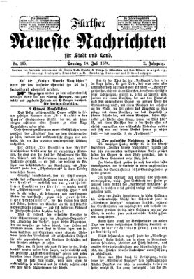 Fürther neueste Nachrichten für Stadt und Land (Fürther Abendzeitung) Sonntag 10. Juli 1870