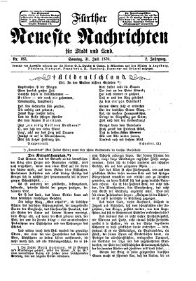Fürther neueste Nachrichten für Stadt und Land (Fürther Abendzeitung) Sonntag 31. Juli 1870