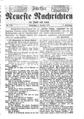Fürther neueste Nachrichten für Stadt und Land (Fürther Abendzeitung) Donnerstag 6. Oktober 1870