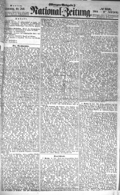 Nationalzeitung Sonntag 29. Juli 1860