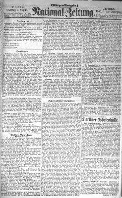 Nationalzeitung Dienstag 7. August 1860