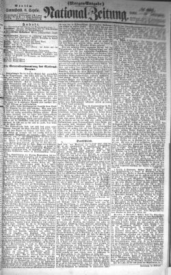 Nationalzeitung Samstag 8. September 1860
