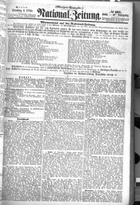 Nationalzeitung Dienstag 2. Oktober 1860