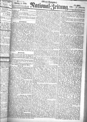 Nationalzeitung Montag 15. Oktober 1860