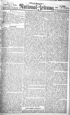 Nationalzeitung Donnerstag 8. November 1860