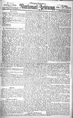 Nationalzeitung Sonntag 11. November 1860