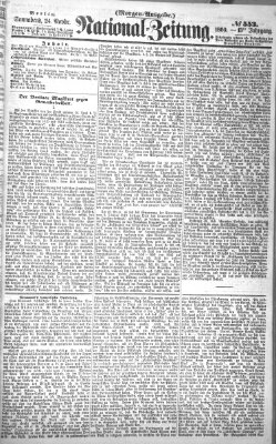 Nationalzeitung Samstag 24. November 1860