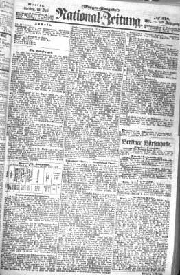 Nationalzeitung Freitag 12. Juli 1861