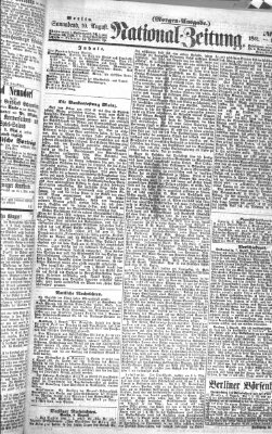 Nationalzeitung Samstag 10. August 1861
