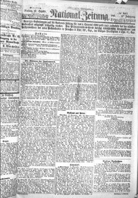 Nationalzeitung Freitag 27. September 1861