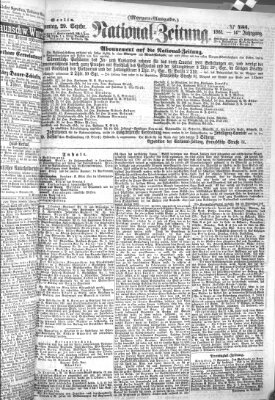 Nationalzeitung Sonntag 29. September 1861