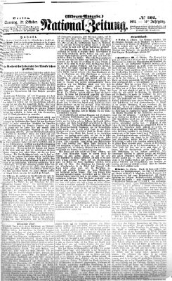 Nationalzeitung Sonntag 27. Oktober 1861