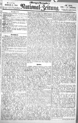 Nationalzeitung Mittwoch 11. Juni 1862
