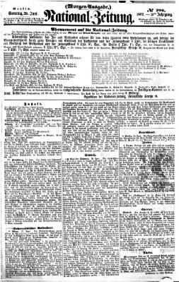 Nationalzeitung Sonntag 29. Juni 1862