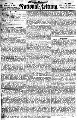 Nationalzeitung Mittwoch 9. Juli 1862