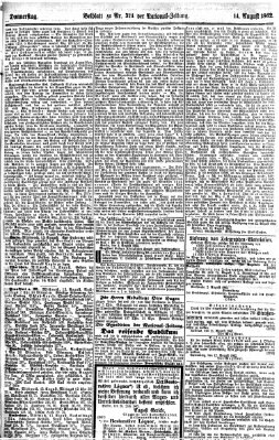 Nationalzeitung Donnerstag 14. August 1862