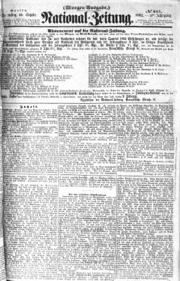 Nationalzeitung Dienstag 30. September 1862