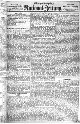 Nationalzeitung Samstag 15. November 1862