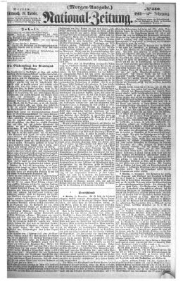 Nationalzeitung Mittwoch 19. November 1862