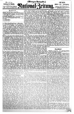 Nationalzeitung Freitag 21. November 1862