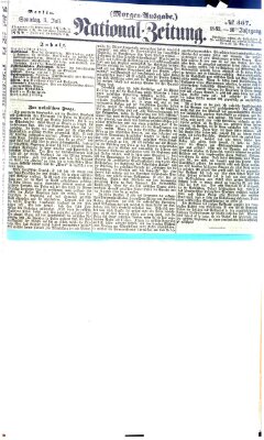 Nationalzeitung Sonntag 5. Juli 1863