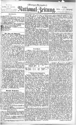 Nationalzeitung Freitag 22. Januar 1864