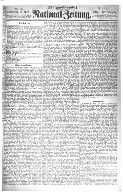 Nationalzeitung Samstag 16. April 1864