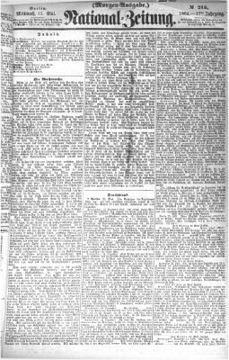 Nationalzeitung Mittwoch 11. Mai 1864