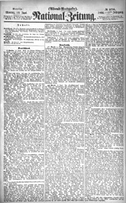 Nationalzeitung Montag 13. Juni 1864