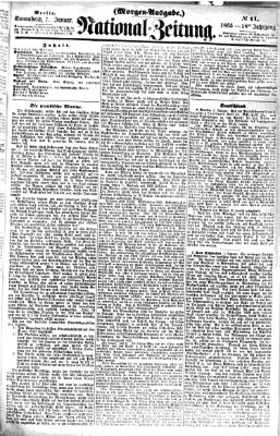 Nationalzeitung Samstag 7. Januar 1865