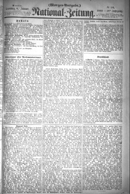 Nationalzeitung Sonntag 8. Januar 1865