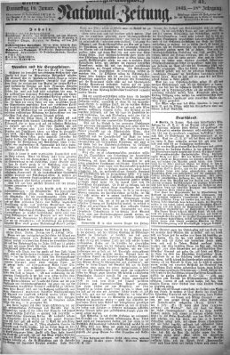 Nationalzeitung Donnerstag 19. Januar 1865
