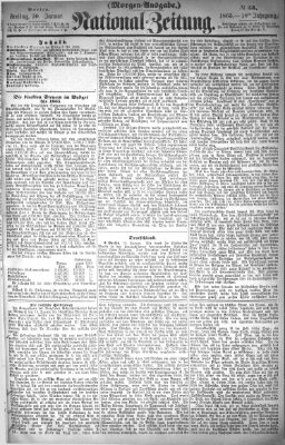 Nationalzeitung Freitag 20. Januar 1865