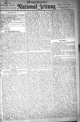 Nationalzeitung Freitag 24. Februar 1865